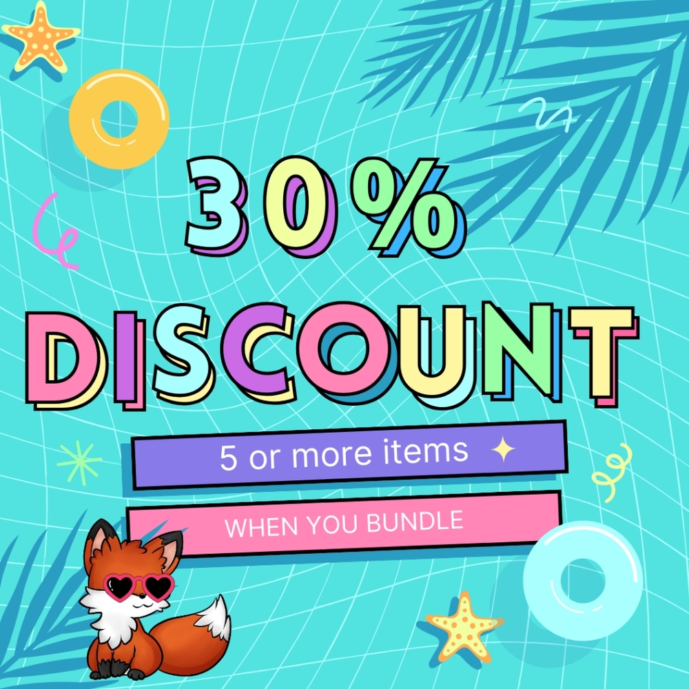 30% OFF 5 or more items when you bundle